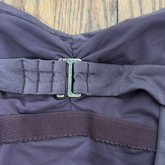 Andie The Nadi One Piece LT Swimsuit Licorice Purple size M Long torso NWOT - Picture 7 of 9